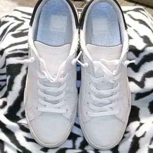 Leather studded sneakers